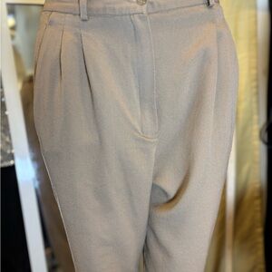 Pendleton Beige Women's Pleated wool Trousers